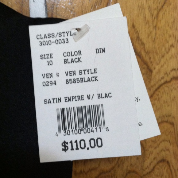 David's Bridal Black Strapless Dress - Picture 2 of 3